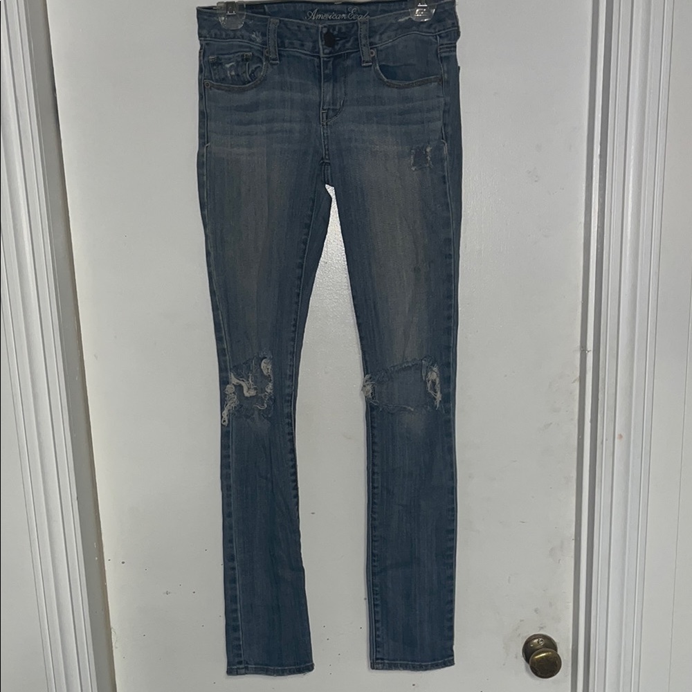 American Eagle Outfitters Blue Straight Leg Jeans